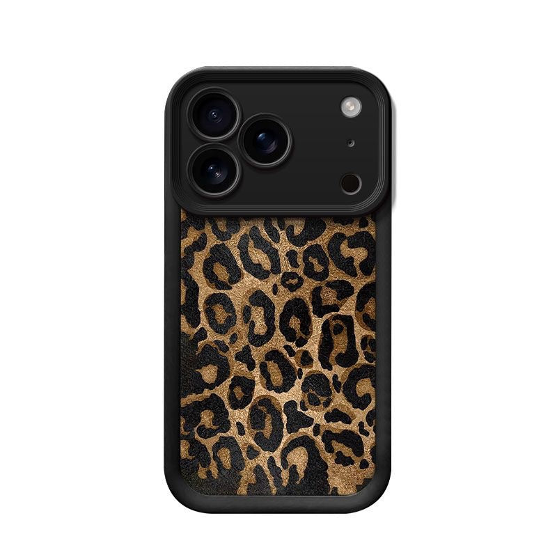 Trendy brand leopard print is suitable for iphone17 mobile phone case Apple 15pro Europe and America 16promax fashion 14 niche