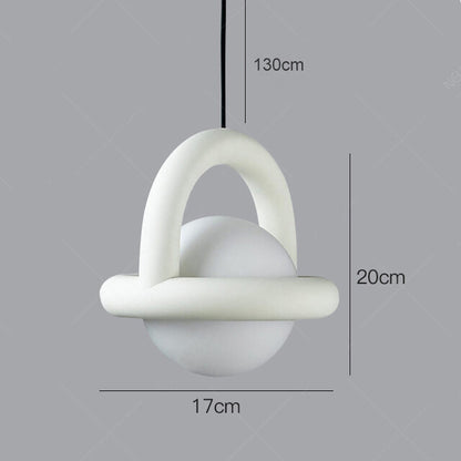Modern Balloon Pendant light  LED Glass Design Bedside Nordic Chandelier Bedroom Living Dining Room Stairs Home G4 Hanging Lamp