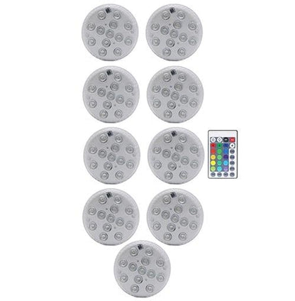 New 16 Colors Submersible Led Lights With Magnet and Suction Cup Pond Fountain Underwater LED Night Light for Vase,Fishtank