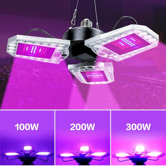 LED Phyto Lamp E27 100W 200W 300W Full Spectrum LED Grow Light  Horticole For Indoor Seedlings Flower Grow Tent Box