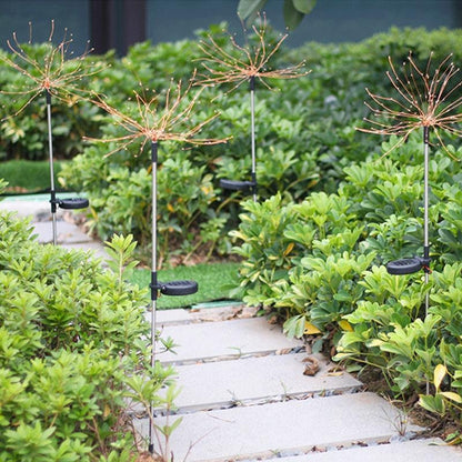 90/150 LED Solar Christmas Lights Outdoor Waterproof Solar Fireworks Light Lawn Lights Garden Decor Holiday Lamp