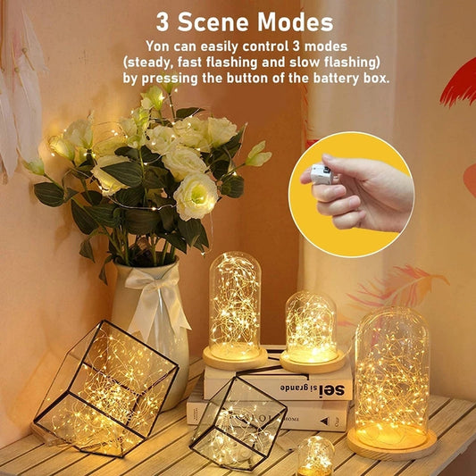Fairy Lights String Button Battery Light Home Decor Living Bedroom Garden Christmas Wedding New Year Ornament Garland