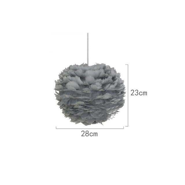 Pendant Lights E27 Feather Romantic Pendant Lamp For Bedroom Living Room Lighting HangLamp Goose Feather Suspension Luminaire