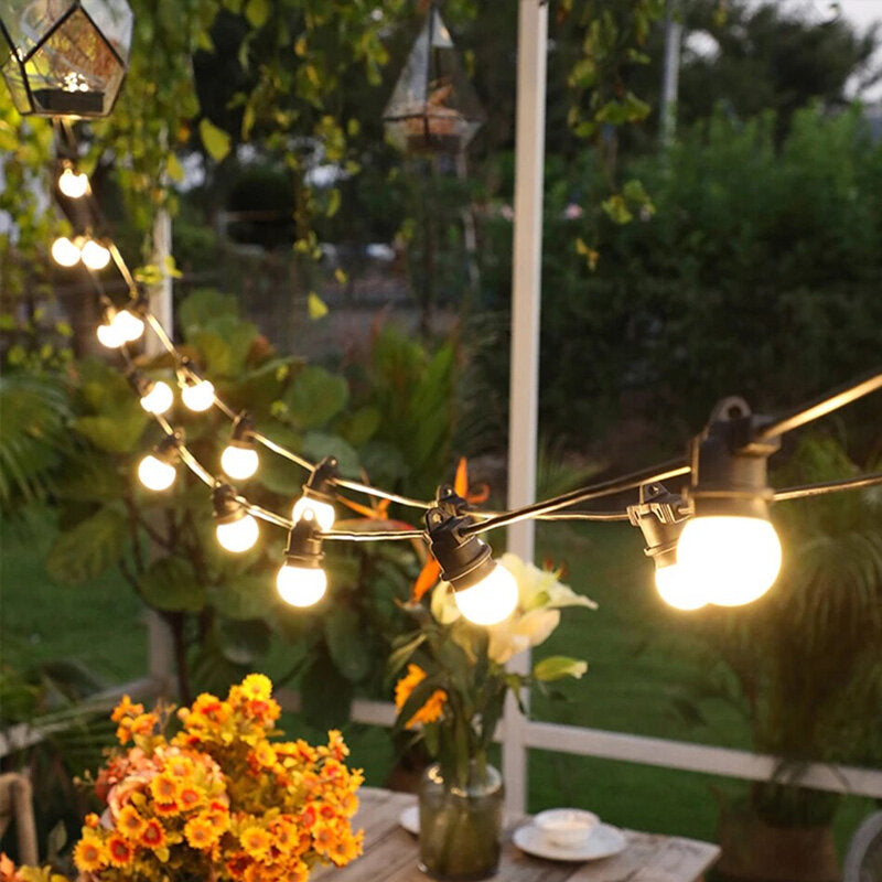 Outdoor Camp Lights Bulbs 23M G50 Waterproof Garland String LED Fairy Lights Tent