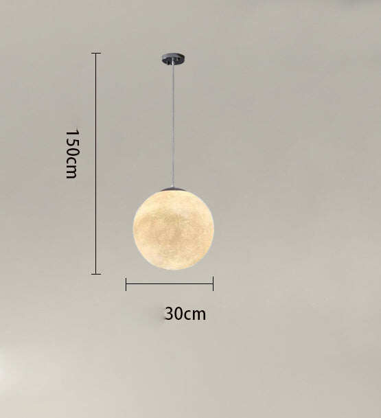 Creative Restaurant Bar Decoration Chandelier Hotel Bedroom Living Room Moon-shaped Lamps