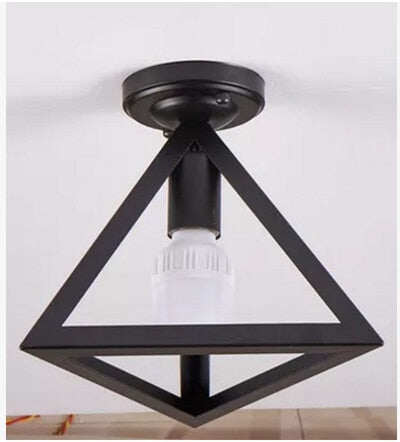 Modern Wrought Iron E27 Led Ceiling Lamps Black Ceiling Lights For Kitchen Living Room Bedroom Study Aisle Restaurant Cafe Hotel
