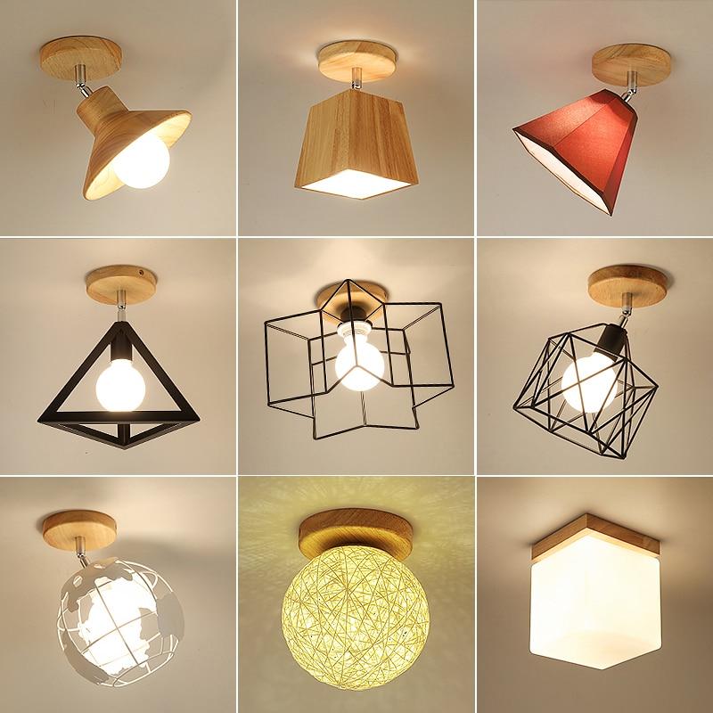 E27 Iron 5W Iron Ceiling Lamp Shade Pendant Light Covers and Shades Triangle Metal Ceiling Lampshades(Not includ bulb)