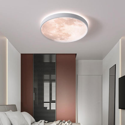New Modern Simple Round Bread Lamp Creative Net Red Moon Ceiling Lamp