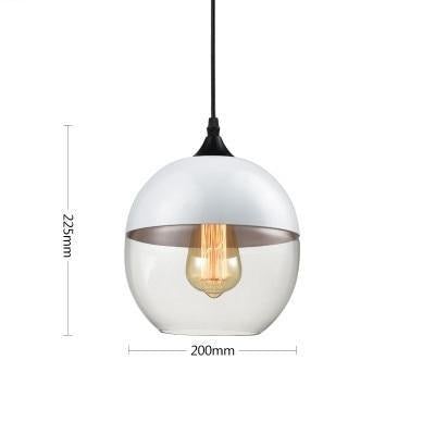 Glass Nordic Modern Pendant Lamp Dinning Room Bar Cafe Loft Vintage Light Hanging Lights Industrial Lighting Fixtures LED