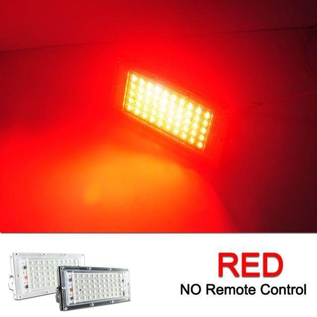 LED Flood Light 50W AC  Outdoor Floodlight Spotlight RGB warm cold LED street Lamp IP65 waterproof Landscape Lighting