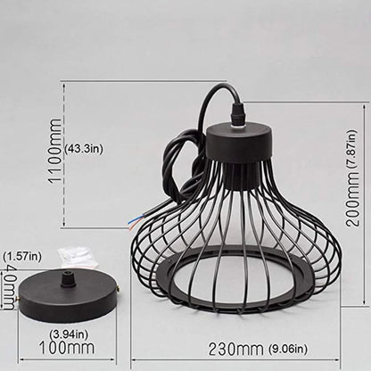 Flush Mount  Ceiling Down Light Retro Pendant Lamp  Black Walkway Kitchen Home Decor