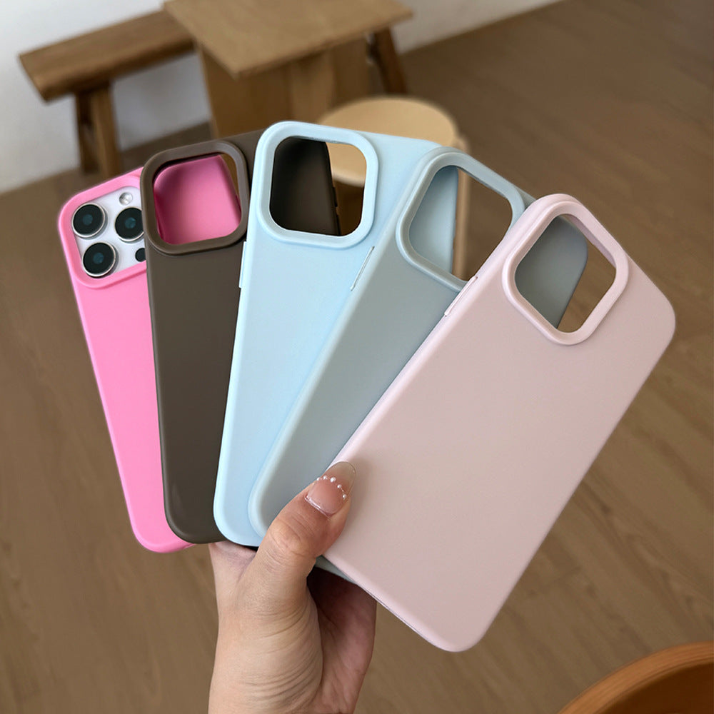 Dopamine-Inspired Silicone Solid Color Simple Fashion Phone Case for iPhone 17 Pro 16 Plus 16 Pro Max 15 14 13 12 11 Back Cover