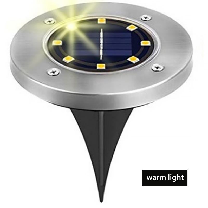 16 LEDs Ground Light Solar Powered Garden Landscape Lawn Lamp Buried Light Outdoor Road Stairs Decking light With light Sensor