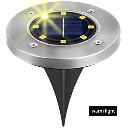 16 LEDs Ground Light Solar Powered Garden Landscape Lawn Lamp Buried Light Outdoor Road Stairs Decking light With light Sensor