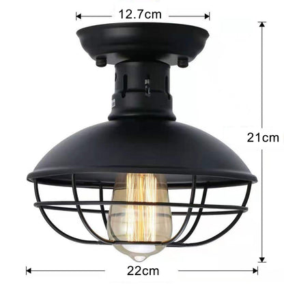 Industrial Restaurant Ceiling Lamp Retro Iron Bar Light Ceiling Lamps E27 Lighting Fixtures