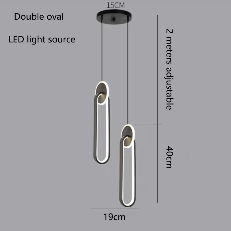 Modern Creative LED Pendant Lamps For Home Living Room Background Wall Hanging Chandelier Bedroom Bedside Lamp Dining Room Decor