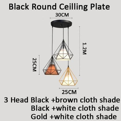 Modern Pendant Lamp Light,  Iron Frame Pendant Lights For Kitchen Island Dining Room Home Decoration Luminaire
