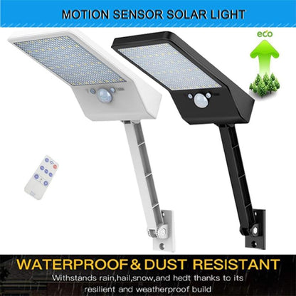 The latest super bright 48 led solar outdoor garden light, waterproof wall light, remote control solar light With Three Modes