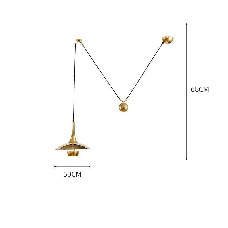 Creative Post-modern Personality Adjustable Shift UFO Restaurant Study Design Chandelier