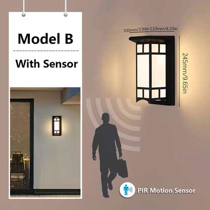 Outdoor Lamps Motion Sensor Wall Light Waterproof AC85-265V 16/30W Exterior Wall Lamp For Garden Light Street Lamp