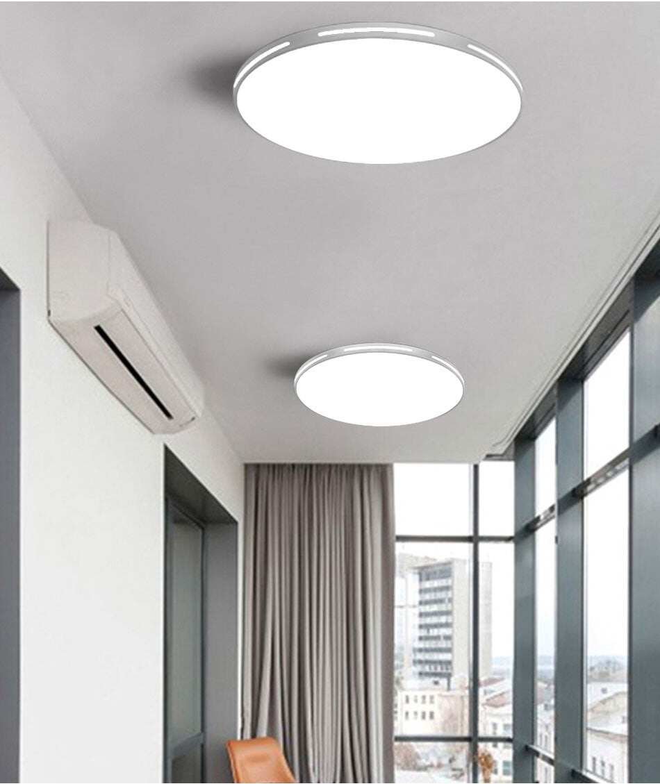 LED Ceiling Light Modern Lamp Panel Living Room Round Lighting Fixture Bedroom Kitchen Hall Surface Mount Flush Remote Control