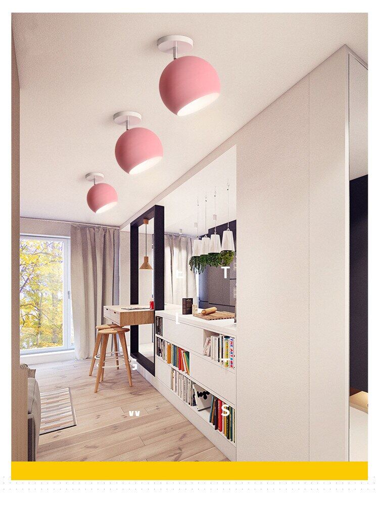 Novelty Indoor Lightings Colorful LED Pendant Lights Marca Lampshade The Corridor Porch Bedroom Dining Living Light Fixture
