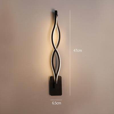 Creative Personality Led Bedroom Bedside Lamp Hotel Aisle Stairs Decorated with Aluminum Note Wall Lights