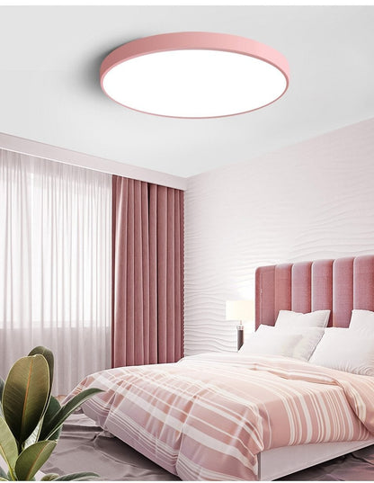 LED Ceiling Light Modern Lamp Living Room Lighting Fixture Bedroom Kitchen Surface Mount Flush Panel Remote Control