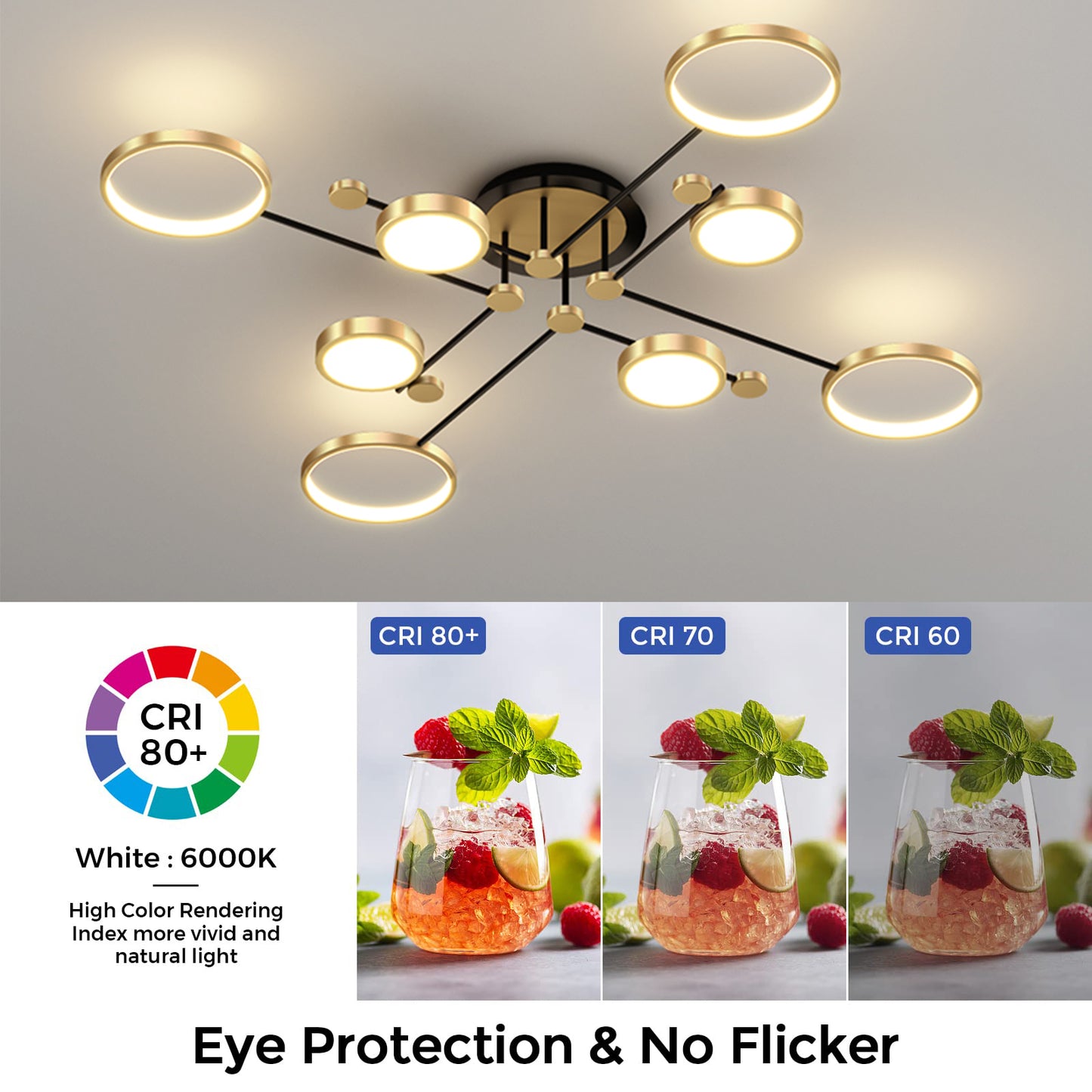 LED Ceiling Hanging Chandelier Lighting Dimmable ceiling lamps Kitchen Dinng Living Room Pendant Light