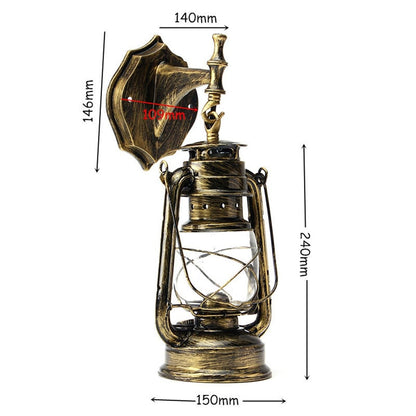 E27 Retro Classic Kerosene Lamp Wall Light Sconce Holder Portable Lights Adornment Bar Club Coffee Shop Restaurant Home Decor