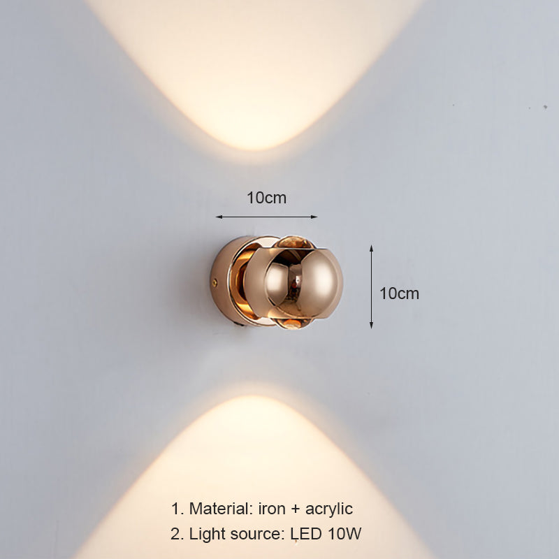 Nordic LED Wall Lamp Modern Luxury Gold Wall Light Indoor Lighting Room Decor Sconces For Bedroom Bedside Living Room Lamp