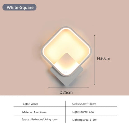 Modern LED Wall Lamp Nordic Wall Light Decor Fixture Minimalist Wall Sconce Led Illumination