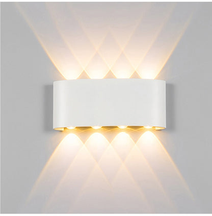 NEW Wall Lamp Led Aluminum Outdoor Indoor Ip65 Up Down White Black Modern For Home Stairs Bedroom Bedside Bathroom Light