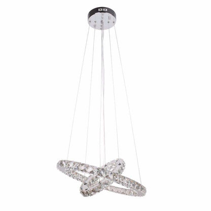 Crystal Modern led ceiling light warm white Bedroom living room lights Circle Rings Cristals avize Indoor Modern Ceiling Lamp