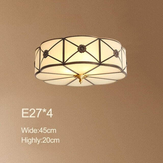 Modern Copper Ceiling Lamp Bedroom Ceiling Light Living Room Ceiling Lights Dining Brass Lamp Lustre Foyer Lamp Ceiling Lamps