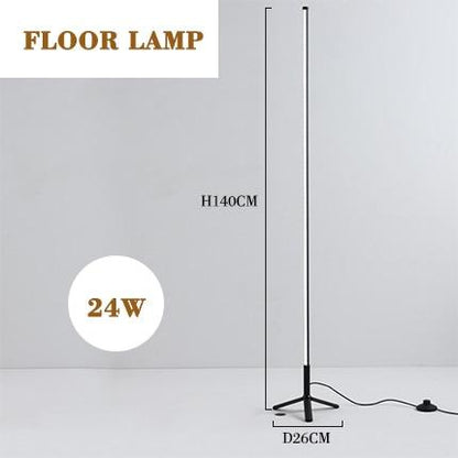 Modern LED Wall Lamp Long Hanging Lights Simple Nordic Living Room Sofa Background Wall Light Bedroom Bedside Floor Lamp