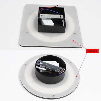 Indoor LED Wall Lamp Living Room Decoration Wall Light Home Lighting Fixture Loft Stair Light Round/Square Aluminum