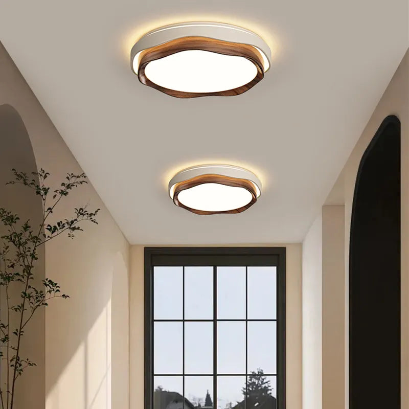 Cream wind aisle light Entrance corridor Cloakroom light Full spectrum eye protection Modern simple balcony ceiling light