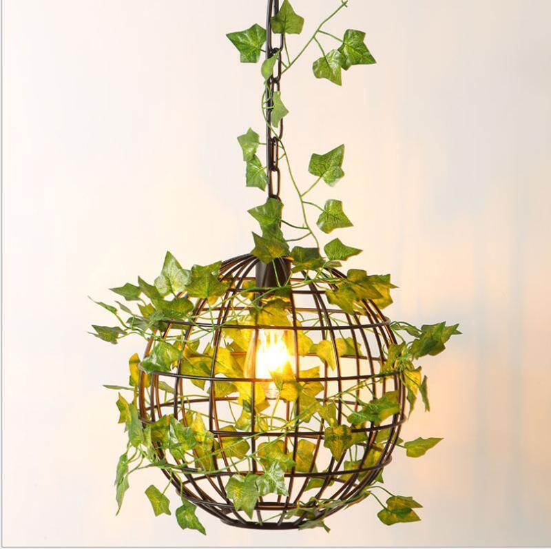 American Plant and Grass Chandelier Creative Restaurant Bedroom Balcony Flower Shop Bar Net Cafe Cake Shop Earth Chandelier