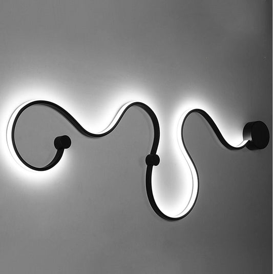 LED Postmodern Nordic Iron Aluminum Acrylic Belt LED Lamp LED Light Wall lamp Wall Light Wall Sconce For Store Bedroom Corridor