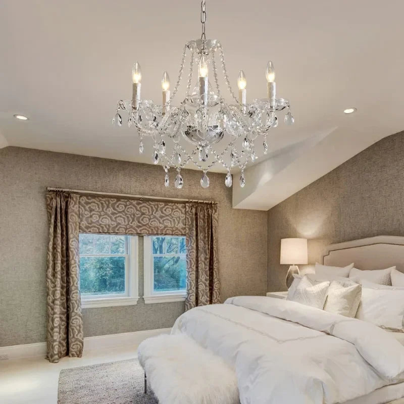 Europe Luxury Chandelier Lights Crystal Chandeliers Decor Loft Living Dining Room Pendant Indoor Lighting