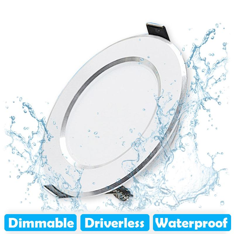 LED Downlight Dimmable 5W 7W 9W 12W 15W Waterproof Warm White Cold White Recessed LED Lamp Spot Light AC220V 230V