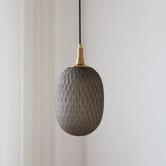 Nordic Pendant Light Bedroom Bedside Glass Droplight Colored Homestay Restaurant Staircase Bar Luminaire