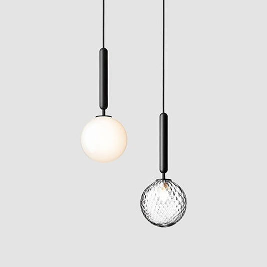 Simple Bedside Chandelier Creative Glass Ball Dining Room Bedroom Clothing Store Chandelier