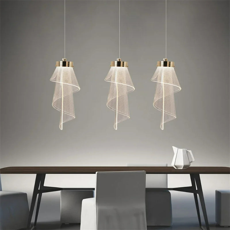 Modern Branch Chandelier Led Long Line Chandelier Villa Living Room Pendant Lights Dining Room Home Stair Chandelier Lighting