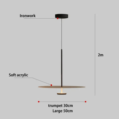 Nordic Minimalist LED Disc Hanging Lights for Restaurant Coffee Table Bedroom Bar Home Pendant Lights