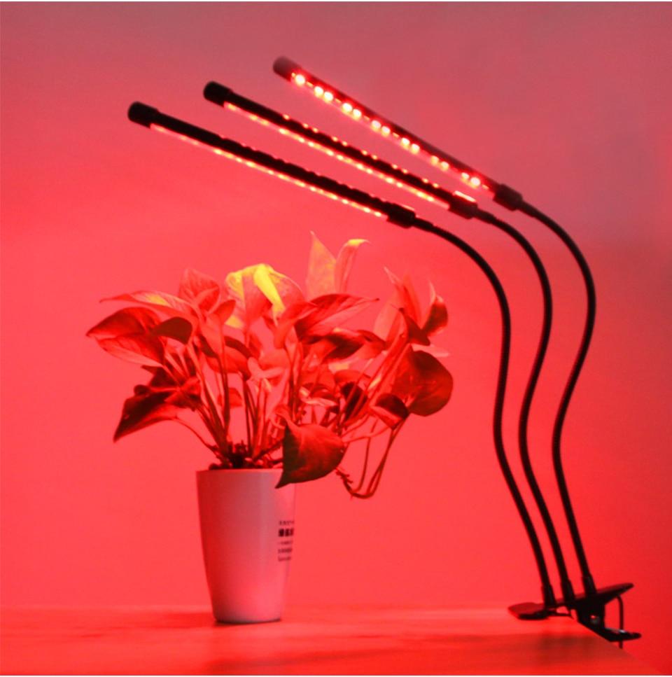 Led Grow Light 9W 18W 27W Timer Phyto Lamp For Plants Full Spectrum Grow Box Light USB 5 Dimmable For Indoor Plant Seedlings led