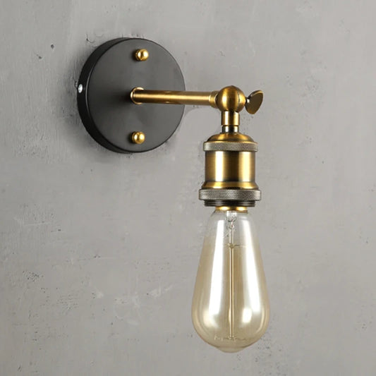 American Single Head Wall Lamp Industrial Style Retro Staircase E27 Wall Lamp