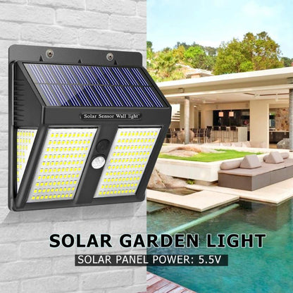 250 LED Solar Light Outdoor Solar Lamp Solar Powered Sunlight Waterproof PIR Motion Sensor Street Light for Garden Decoration