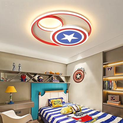 Captain LED Ceiling Lights Boy's Girl's Study Room Bedroom Modern Lamp Lighting New Fixture Remote Control Luminaria